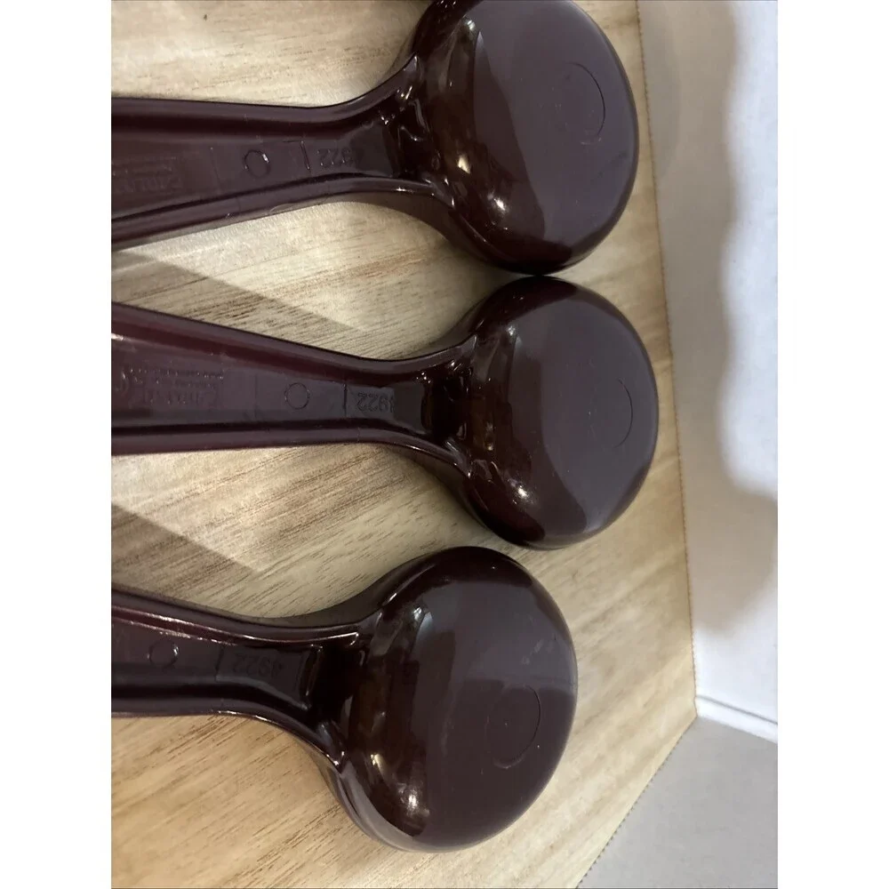 Lot of 5 Carlisle 492201 Measure Miser 1.5 Oz. Portion Control Spoon 44ml Brown